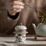 Vintage Creative Ceramics Kung Fu Tea Lid Holder