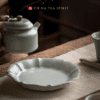 petal shape gongfu tea boat