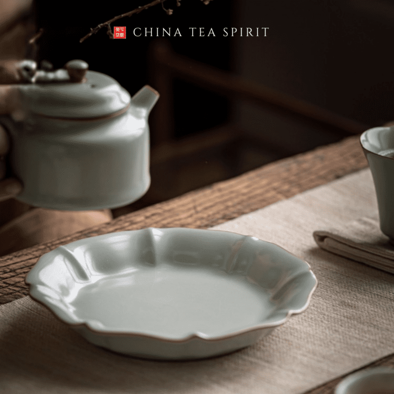 petal shape gongfu tea boat