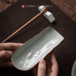 Simple Chic Relief Sculpture Ceramics Lotus Kung Fu ChaZe