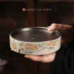 Grey Glaze Ceramics Pomegranate Kung Fu Tea Tray