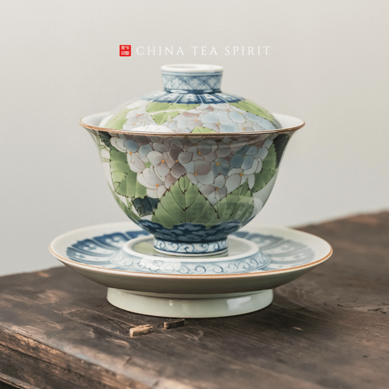 Flowers Gaiwan Tea Set