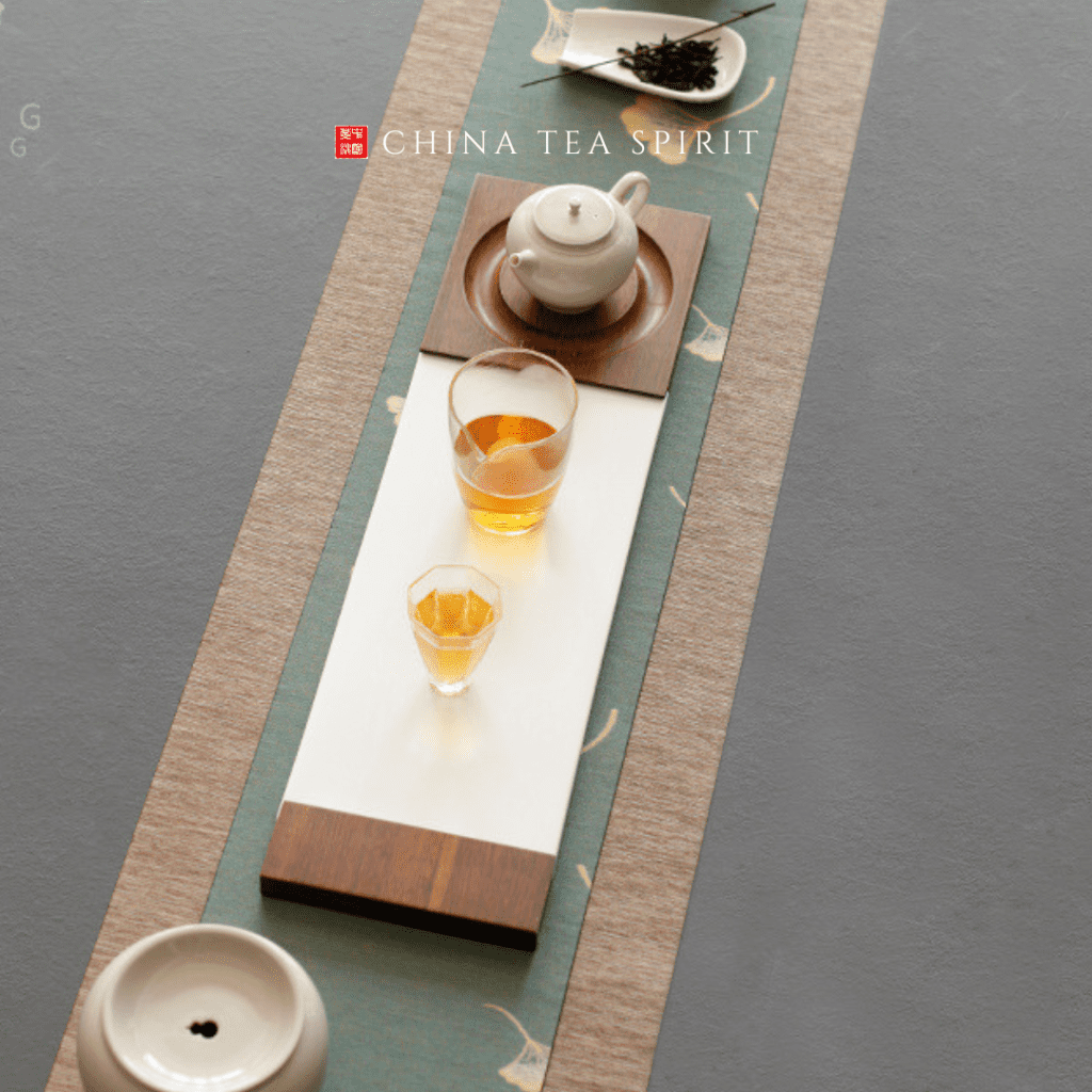 Water-proof Zen Style Ginkgo Linen Tea Mat - China Tea Spirit