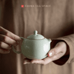 Vintage Simple Chic Ceramics Xishi Kung Fu Teapot
