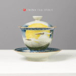 Handmade Hand-painted Ceramics Egret Gaiwan Tea Set