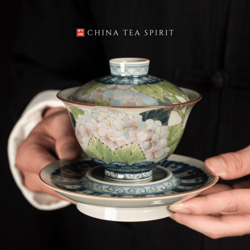 Flowers Gaiwan Tea Set