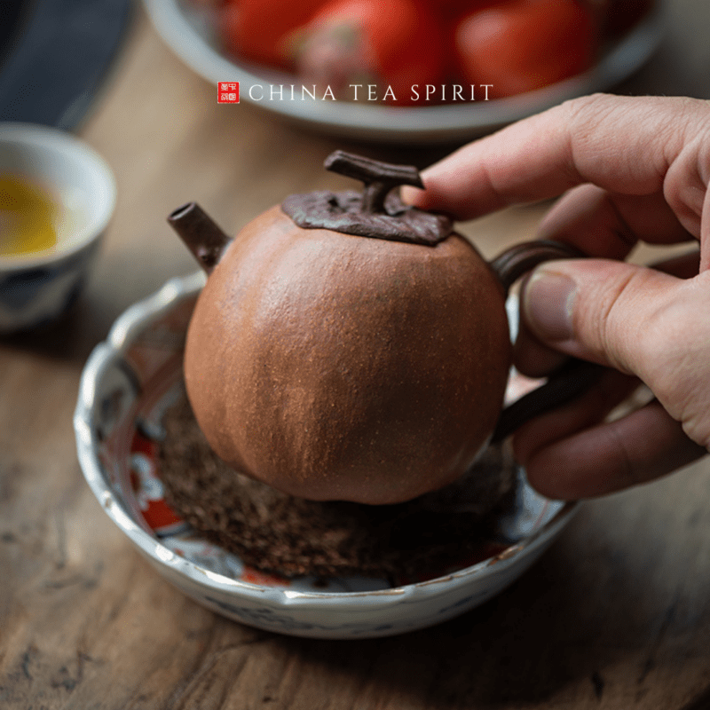 Zini Ru Shi Persimmon Yixing Teapot
