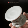 2 Vintage Creative Ceramics Kung Fu Tea Lid Holder