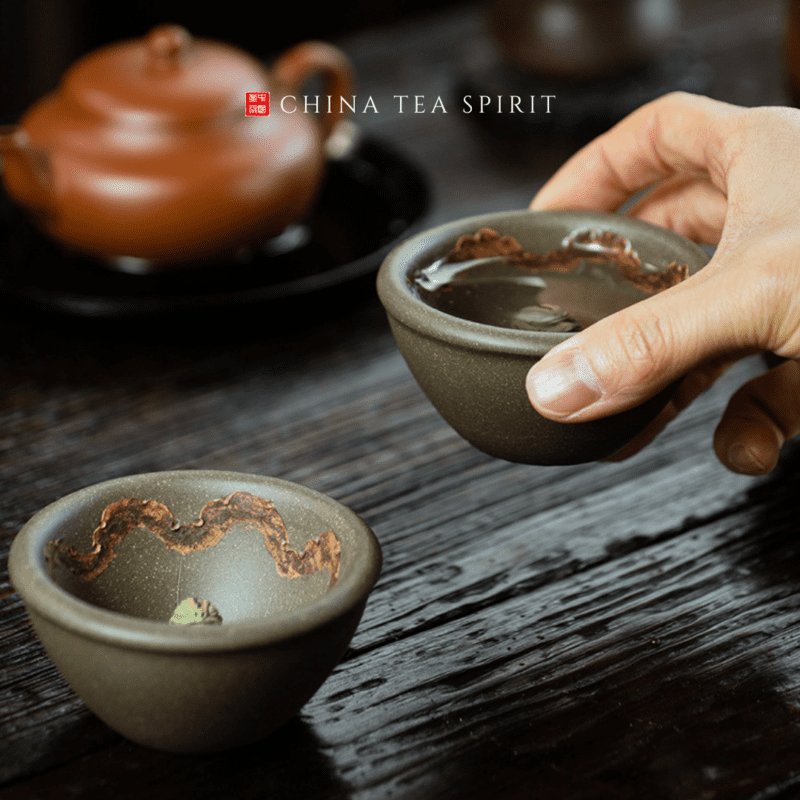 Meditating Frog Zisha Tea Cup