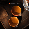 Persimmon Yixing Clay Tea Cup