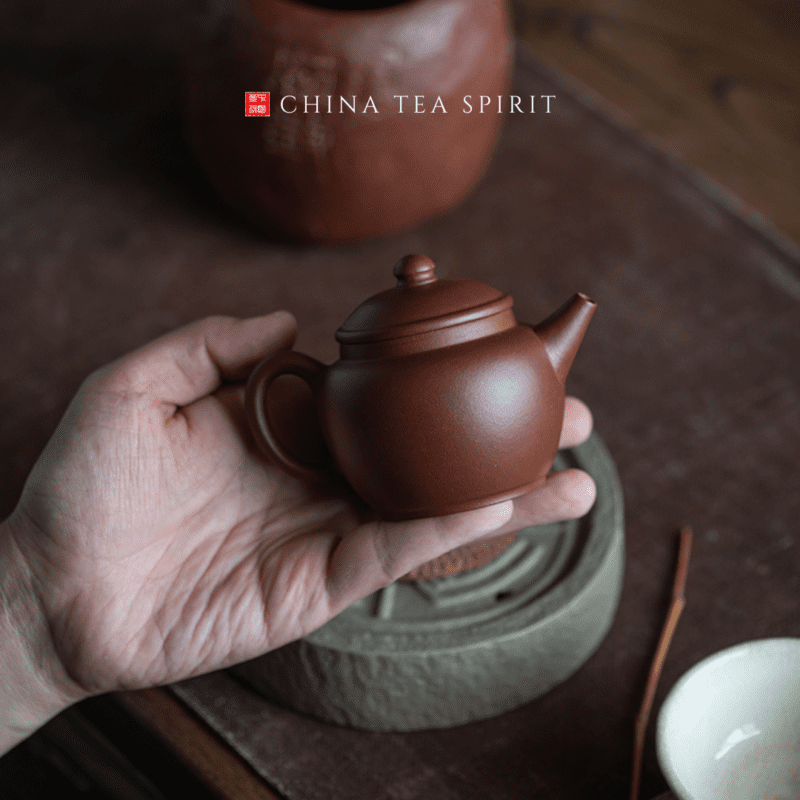 Hong Pi Long Ju Lun Zhu Yixing Teapot