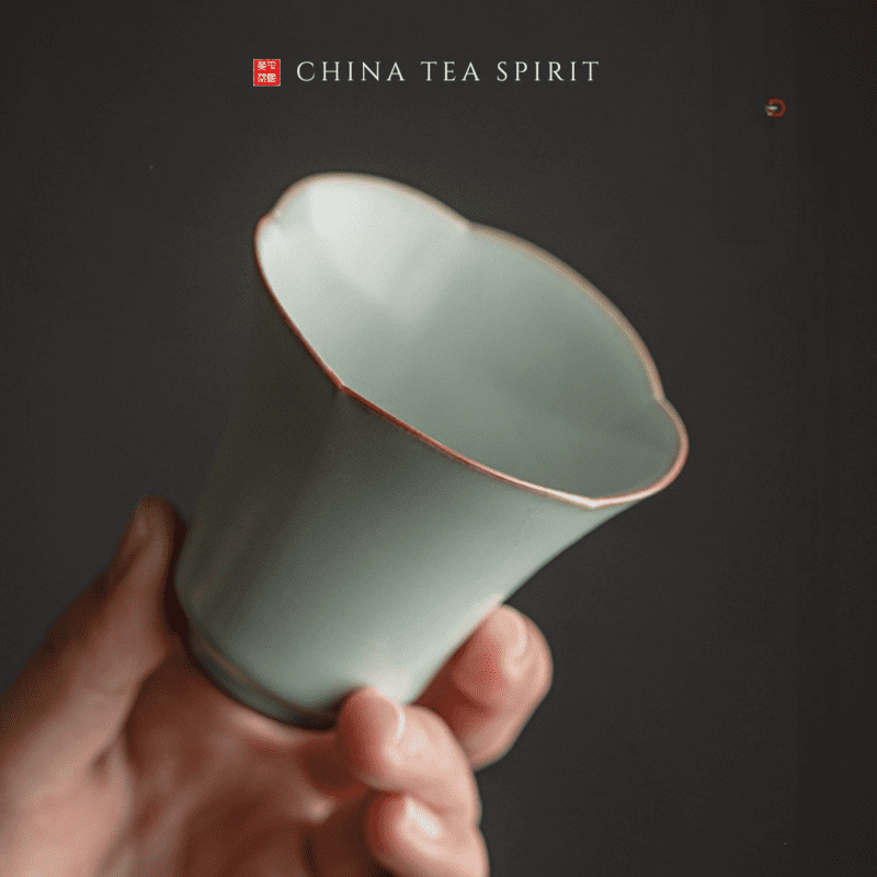 petal shape gongfu tea cup