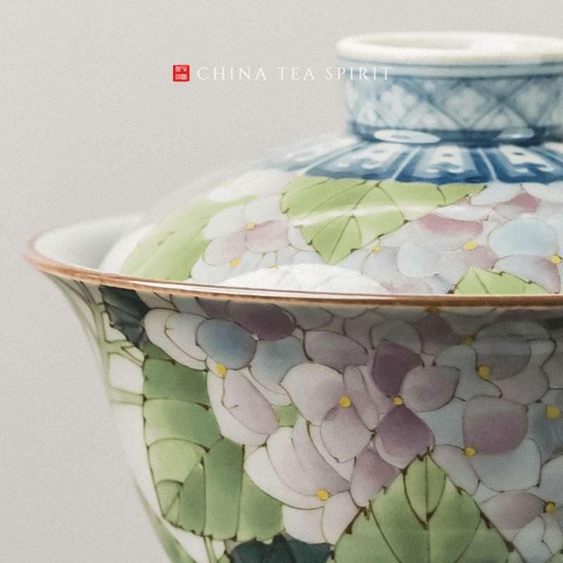 Flowers Gaiwan Tea Set
