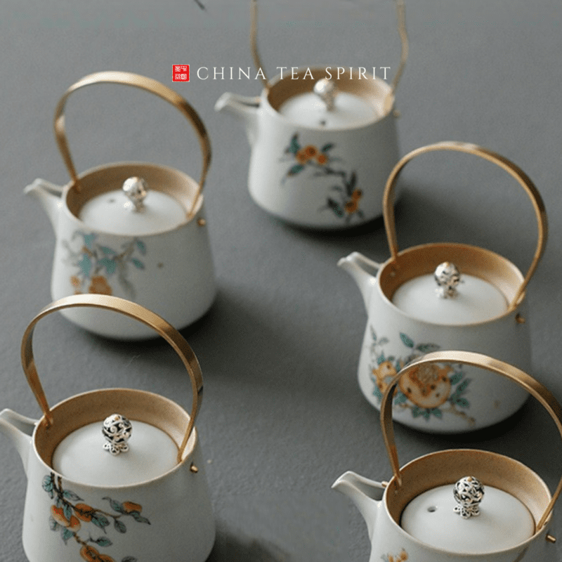 Fruit Painting Gongfu Teapot