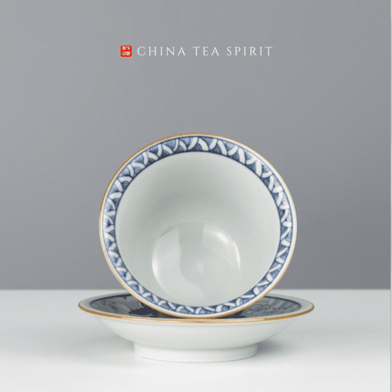 Gold Fish Gaiwan Gongfu Tea Set