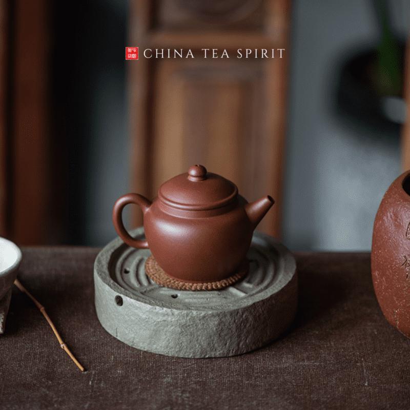Hong Pi Long Ju Lun Zhu Yixing Teapot