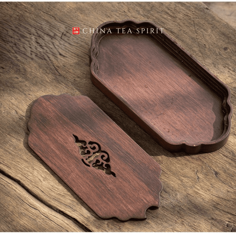 Stand Woven Bamboo Tea Tray