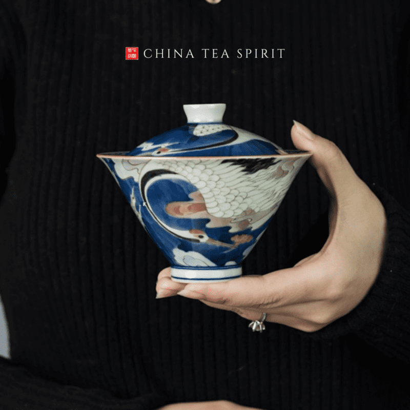 Fairy Crane Gaiwan Tea Set