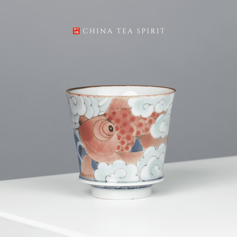 Gold Fish Gaiwan Gongfu Tea Set