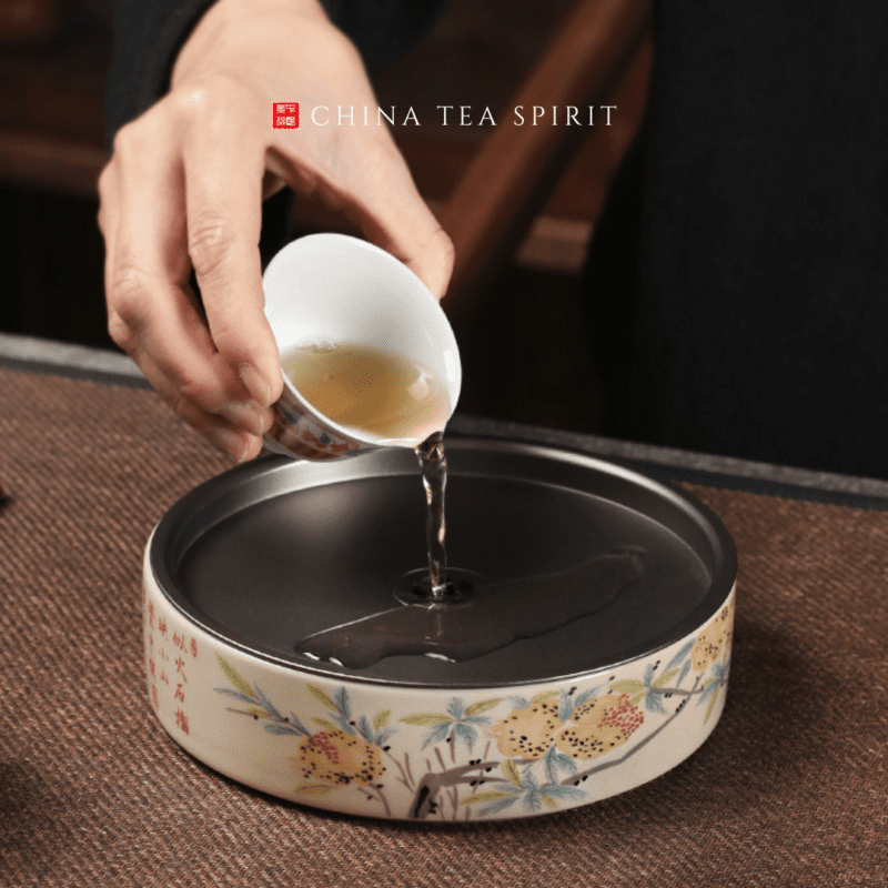 Pomegranate Gongfu Tea Tray