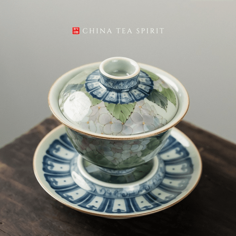 Flowers Gaiwan Tea Set