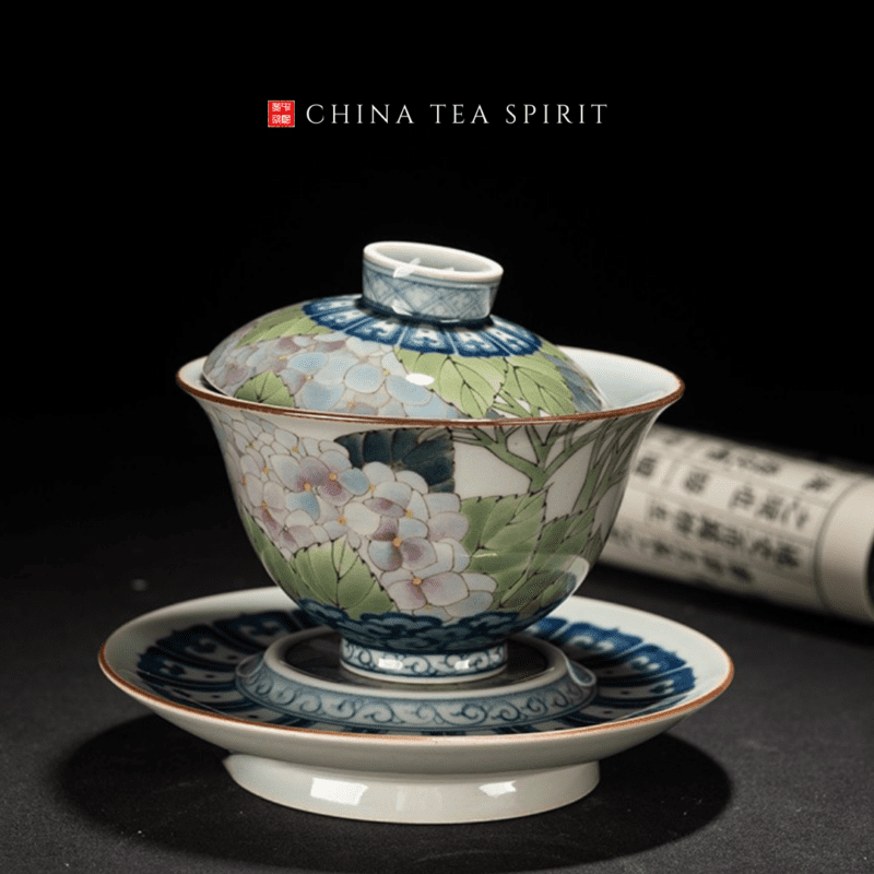 Flowers Gaiwan Tea Set