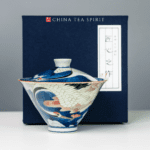 Hand-painted Creative Ceramics Fairy Crane Gaiwan Tea Set