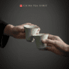 petal shape gongfu tea cup