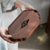 Stand Woven Bamboo Tea Tray