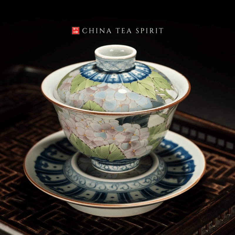 Flowers Gaiwan Tea Set