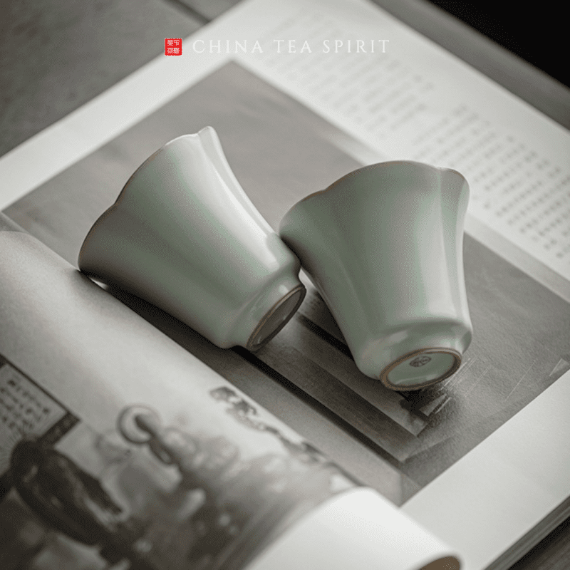 petal shape gongfu tea cup