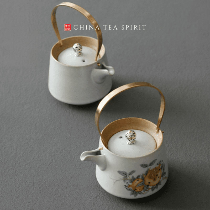Fruit Painting Gongfu Teapot