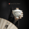 Hand-painted Ceramics Orchid Gaiwan