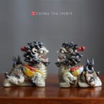 Handmade Ceramics Qilin Feng Shui Ornament Decoration