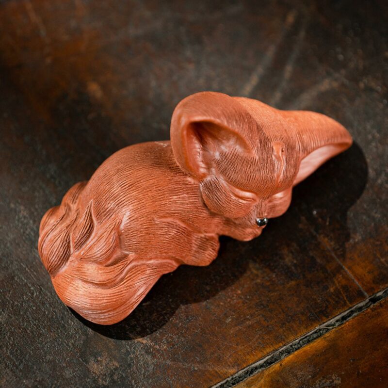 Creative Zisha Yixing Clay Nine Tail Fox Tea Pet