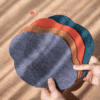 Fabric Begonia Tea Boat Shaped Tea Mat (1)