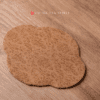 Fabric Begonia Tea Boat Shaped Tea Mat (1)