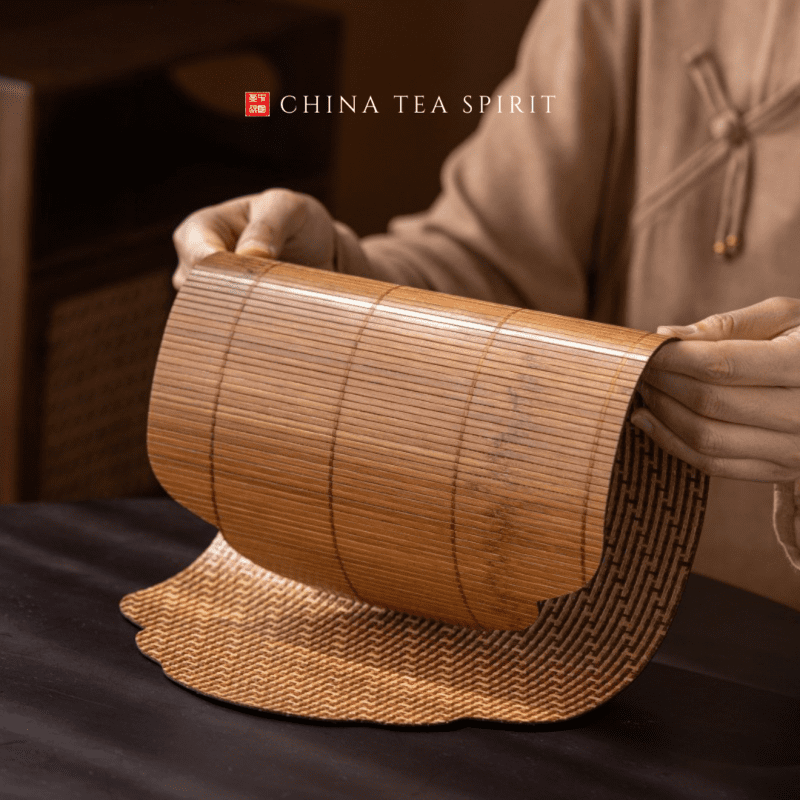 Handmade Bamboo Auspicious Cloud Tea Mat