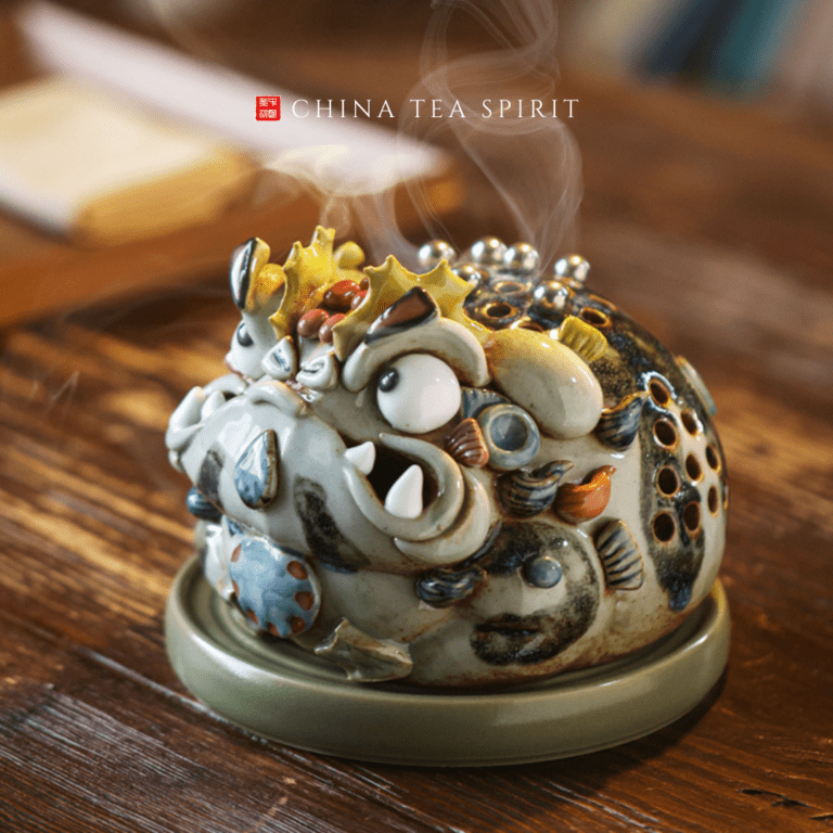 Handmade Ceramic Money Frog Incense Burner