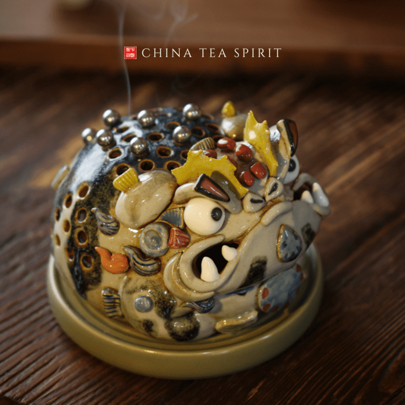 Handmade Ceramic Money Frog Incense Burner