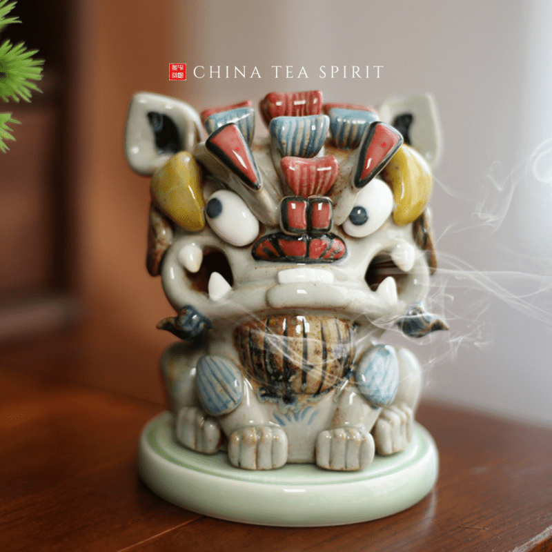 Handmade Ceramic Suanni Incense Burner (1)