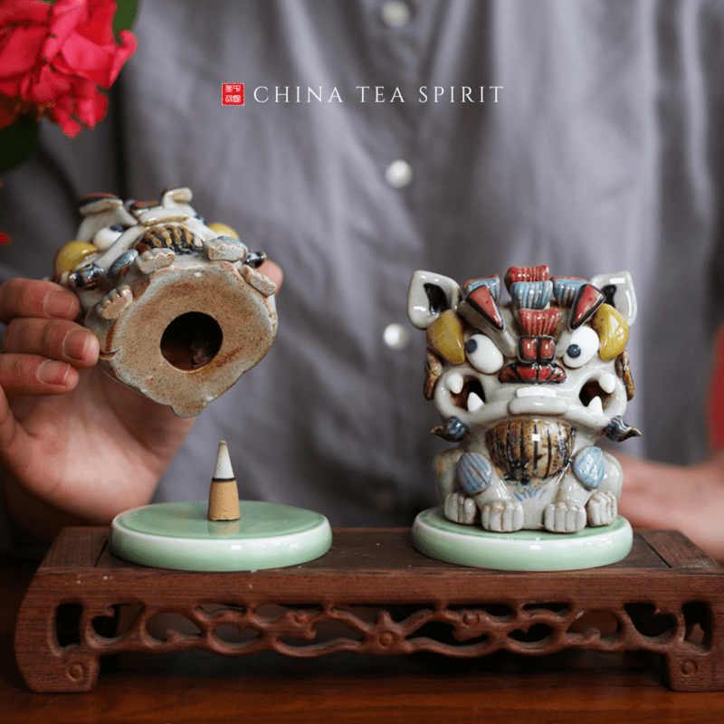 Handmade Ceramic Suanni Incense Burner (1)