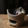 Handmade Chaozhou White Clay Tea Poem Gongfu Tea Stove