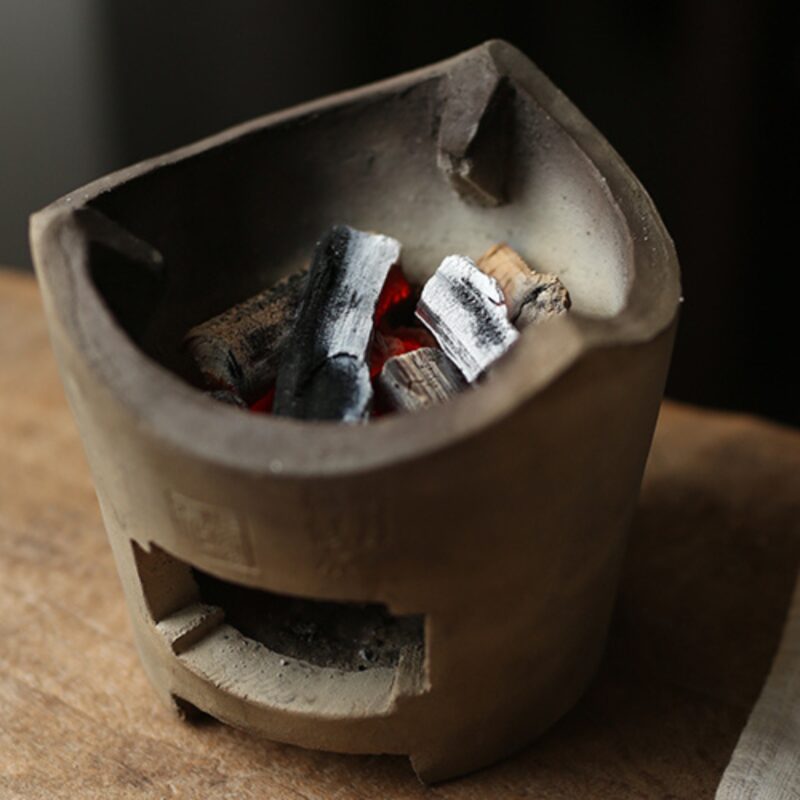 Handmade Chaozhou White Clay Tea Poem Gongfu Tea Stove