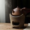 Handmade Chaozhou White Clay Tea Poem Gongfu Tea Stove