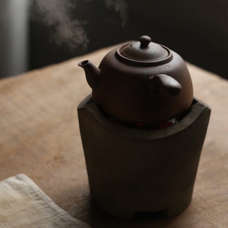 Handmade Chaozhou White Clay Tea Poem Gongfu Tea Stove