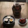 Handmade Chaozhou White Clay Tea Poem Gongfu Tea Stove