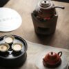Handmade Chaozhou White Clay Tea Poem Gongfu Tea Stove