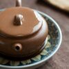 Handmade Duanni 110ml Bian Yuan Flat Round Yixing Teapot
