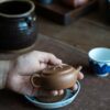 Handmade Duanni 110ml Bian Yuan Flat Round Yixing Teapot